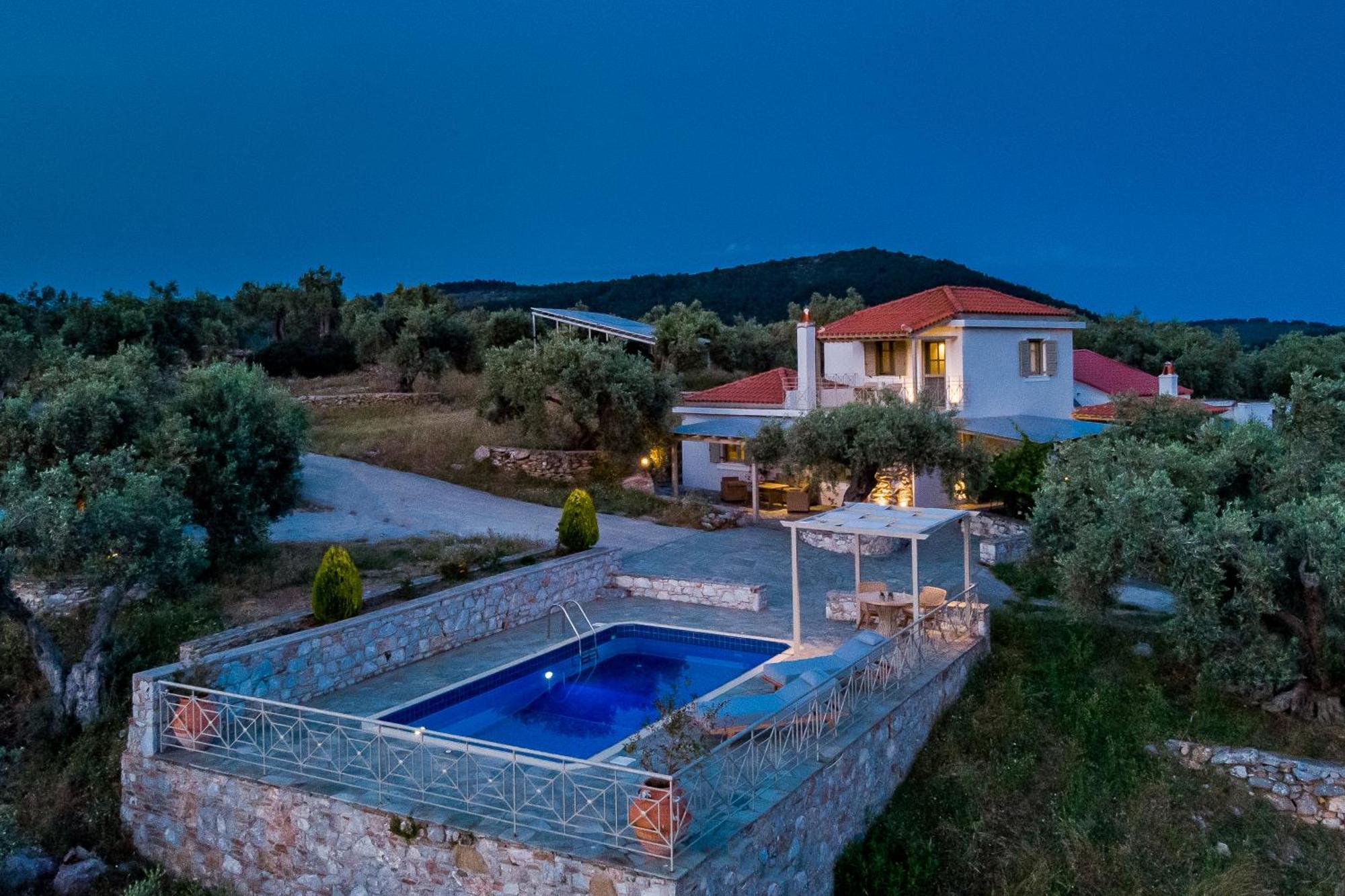 Villa Nektaria Alikias Exteriör bild